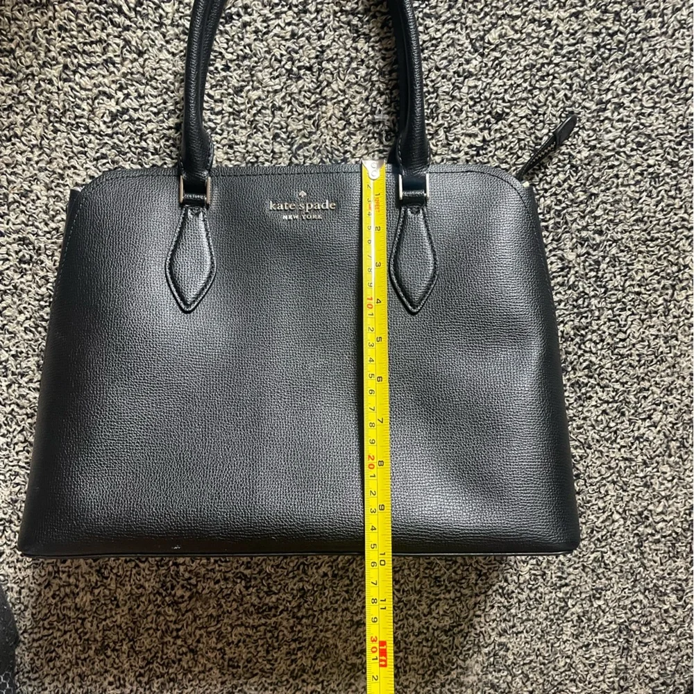 Kate Spade Darcy Small Satchel Grain Leather Black - Picture 6 of 9